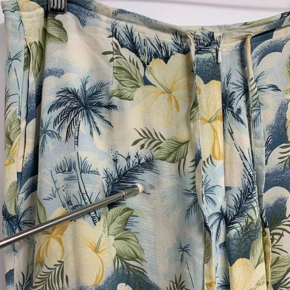 Tommy Bahama Women's‎ Hawaiian Floral Drawstring Straight Pants Size 8 - Picture 6 of 13